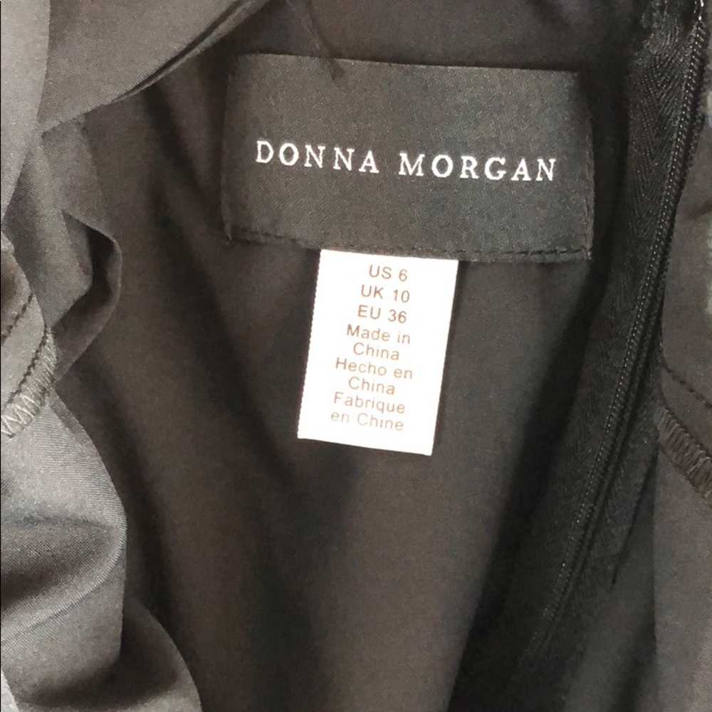 Donna Morgan black and blue embroidered dress - Picture 6 of 7